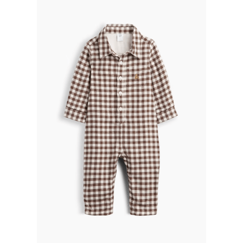 Baby Gingham Flannel One-Piece
6-12 Months