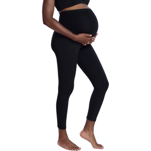 Motherhood Maternity Womens Essential Stretch Full Length Secret Fit Over The Belly Pregnancy Legging
