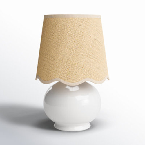 Birch Lane™ Momsen Coloured Scallop Shade Lamp & Reviews | Wayfair