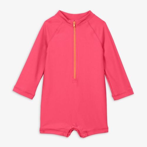 Primary Baby One-Piece Rash Guard in Bright Azalea Size 3-6 Months