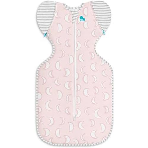 Love to Dream Swaddle Up Transition Swaddle, Patented Zip-Off Wings, Gently Help Baby Transition from Being Swaddled to Arms Free When Showing Signs of Rolling, 1.0 TOG, 19-24 lbs, Dusty Pink Eclipse