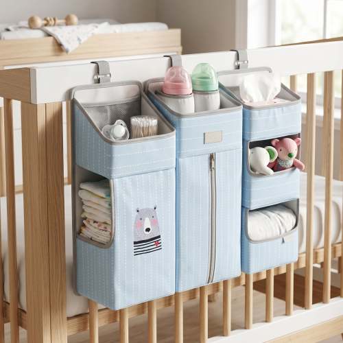 Detachable Hanging Crib Organizer