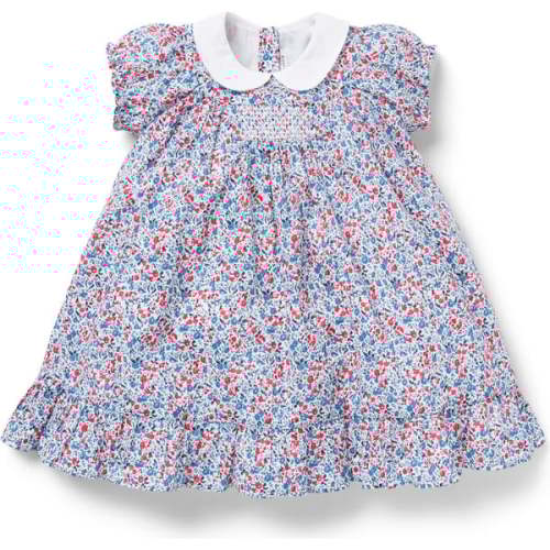Baby Ditsy Floral Collar Dress, Blue - Janie and Jack | Maisonette