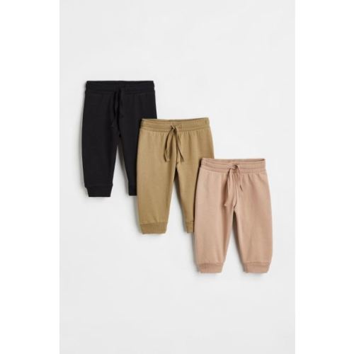 H&M 3-pack Cotton Joggers