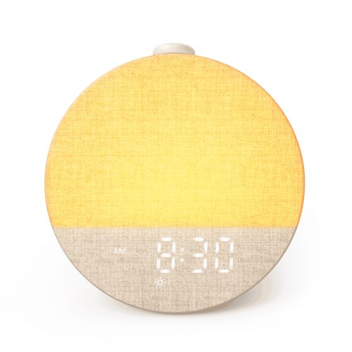 Dreamegg White Noise Sound Machine, Sunrise Alarm Clock with 29 Soothing Sounds ,Natural Wake-Up Sound Machine for Adults Kids, White