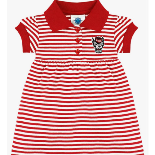 Creative Knitwear College Baby Polo Dress w/Bloomer - Team Logo, Multiple Colors, for Baby Girls (0-12 Months)