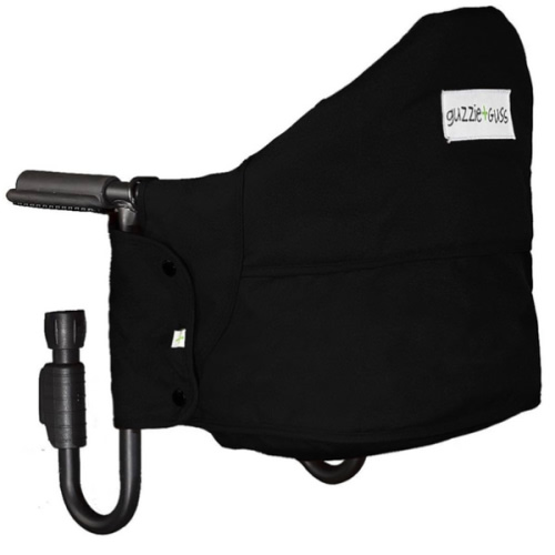 guzzie+Guss Perch Clip On Table Chair – Easy and Secure Setup for Travel (Including Restaurants, Picnics), at Home (Kitchen Islands, Dining Tables) with Machine Washable Fabric, Black
