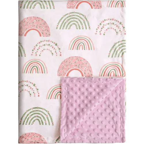 Soarwg Kids Baby Blanket Unisex Newborn, Super Soft Comfy Rainbow Blankets, for Toddler Baby Nursery Bed Blanket Stroller Crib Shower Gifts, 30 x 40 Inch
