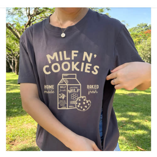 Funny Milf N' Cookies Nursing T-shirt