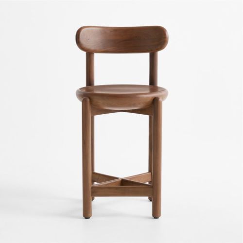 Amapa Walnut Counter Stool