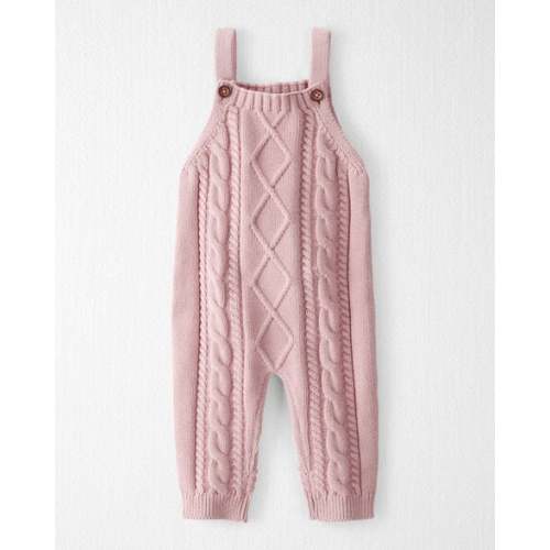 Baby Girl Organic Cotton Cable Knit Overalls - Little Planet | Carter's
