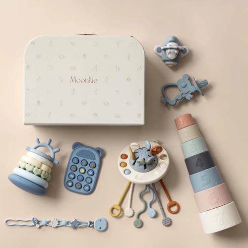 Montessori Baby Sensory Toys | Baby Gift Set | Moonkie