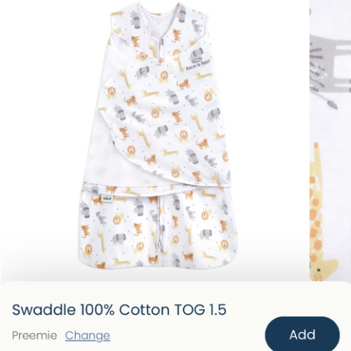 Jungle Print Cotton Swaddle | HALO