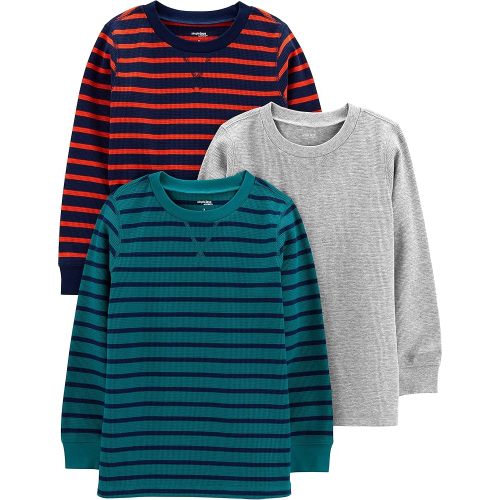 Simple Joys by Carter's Boys 3-Pack Thermal Long Sleeve Shirts