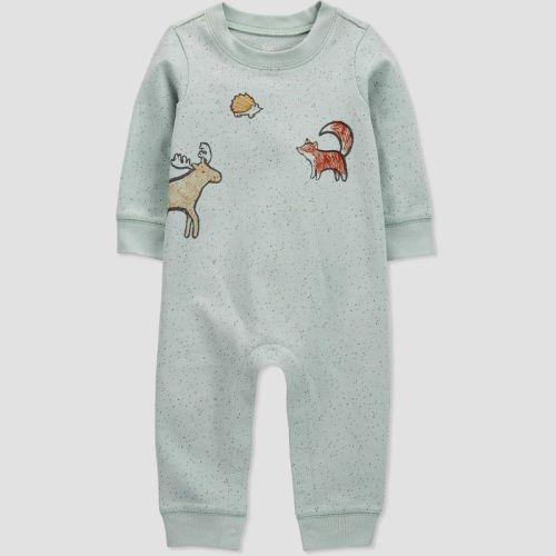 Carter's Just One You® Baby Boys' Fox & Friends Romper - Sage