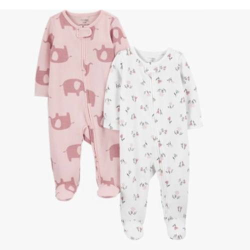 Elephant Thermal PJ’s 2-Way Zip, 2pk
