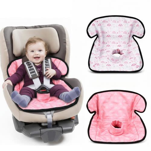 2 Pack Boho Car Seat Protector for Potty Training Waterproof Piddle Pad Cover from Spillages Nappy Leaks Toilet Training Anti Slip Backing Strollers Carseat Liner for Toddlers Babies