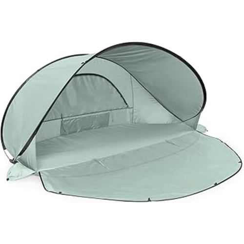 Portable Beach tent Fully-Assembled Pop Up Tent, Beach Shade and Sun Shelter