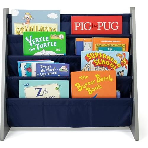 Humble Crew Kids Bookshelf, Montessori Front Facing Toddler Bookcase 4 Tier