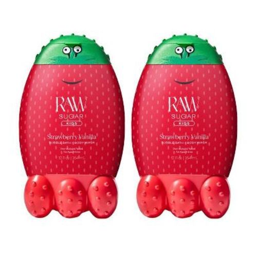 Raw Sugar Kids' Bubble Bath + Body Wash - Strawberry Vanilla - 12 fl oz