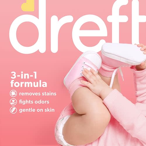Dreft Baby Liquid Laundry Detergent, Gentle on Sensitive Skin Laundry Soap, 150 fl oz, 114 Loads (Packaging May Vary) (Pack of 2)
