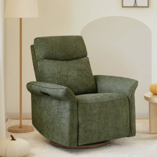 Spruce & Spring Power Swivel Recliner Chair Triple-Motor Nursery Glider