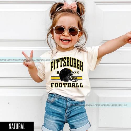 Pittsburgh Football Vintage Toddler T-Shirt,Vintage Unisex Pittsburgh Kids,Gift for Football Fan,Oversized Pittsburgh Toddler FAG3