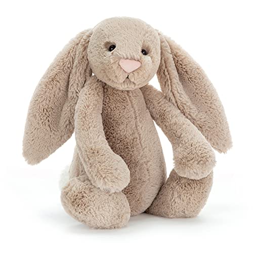 Jellycat Bashful Beige Bunny Stuffed Animal, Large 14 inches - Rabbit and Bunny Plush Toy - Classic Children's Gift