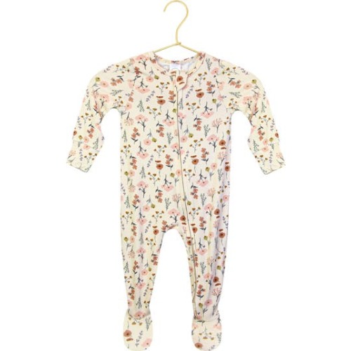 Print Zip Footie, 3-6M