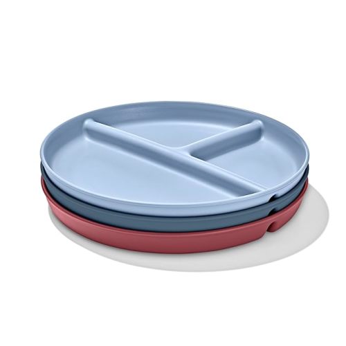 OXO Tot Stackable Divided Plates Set - 3pk - Dark