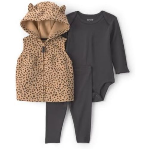 Carter's Baby Girls' 3-piece Bodysuit Pant Sets