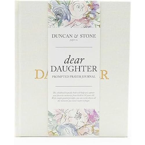 Mother Daughter Journal – Durable Dear Daughter Journal Keepsake – Linen Baby Memory Book - Unique Gifts for Daughter (Cream, 230 Pages)