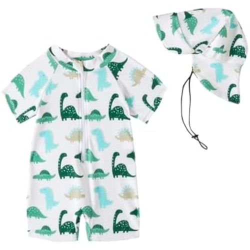 DivingBirds Baby Swimsuit One Piece Toddler Swimwear UV Sunsafe Baby Girls' Boys'Rashgard Swim Suit,3 Months-4 Years