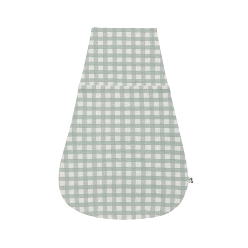 Konny Newborn Swaddle Pouch | Soft & Breathable Baby Sleepwear(0-3 Months) | Swaddles for Newborns, Nursery Swaddling Blankets (Sage Gingham)