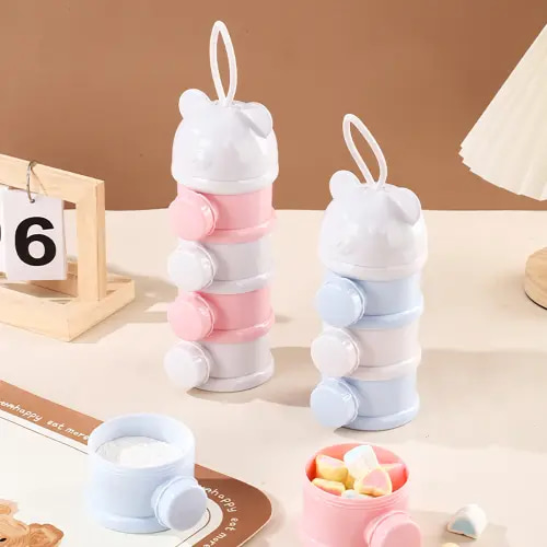 4Layer Bear Style Portable Milk Powder Box Multiple Openings Cereal Cartoon Infant Baby Food Storag Box Toddle Snack Container - AliExpress 1501