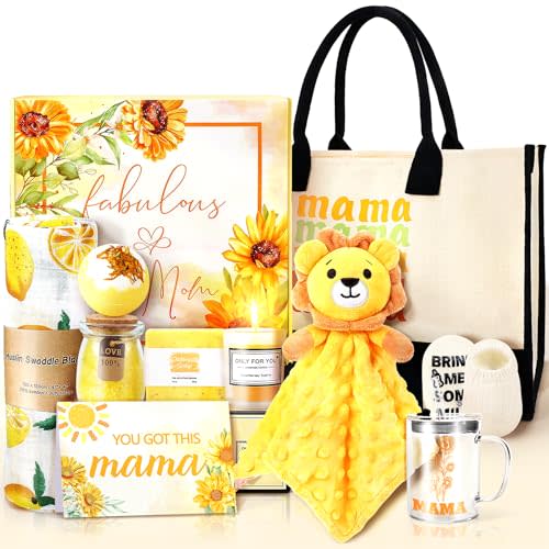 New Mom Gifts & Baby Boy Gift Set for Newborn,Newborn BabyGifts,Pregnancy Gifts For Expecting Mom,New Mom Care Package After for Women and Baby Boys