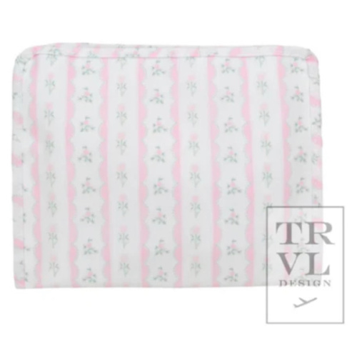 PINK RIBBON FLORAL ROADIE - LARGE – Southern Sorelle Embroidery Boutique