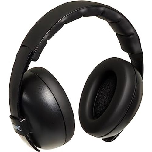 Baby Banz Infant Hearing Protection Sound Blocking Earmuffs (Black)