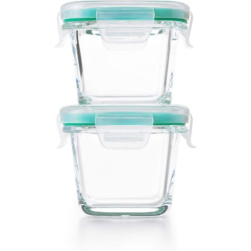 OXO Good Grips 4-Piece Smart Seal Leakproof Mini Glass AirtightContainer Set
