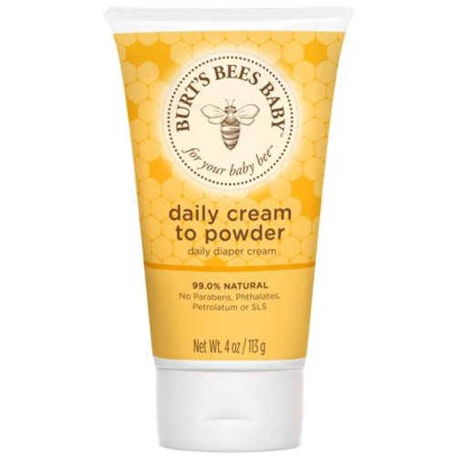 Burt's Bees Baby Daily Cream to Powder, Talc-Free Diaper Rash Cream - 4 oz Tube