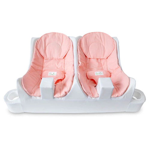 Table For Two - Twin Feeding System - Solid Baby Pink