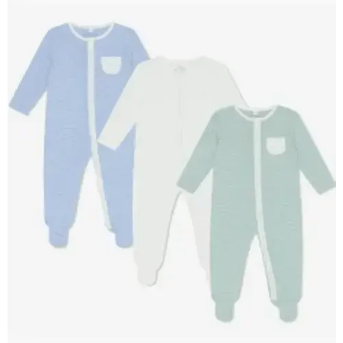 Clever Zip Baby Pajamas 3 Pack, 3-6 M