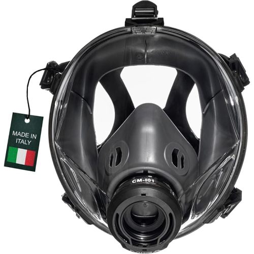 MIRA Safety CM-I01 Full-Face Industrial-Grade Gas Mask with 40mm NATO Filter Compatibility and Advanced Valve Design