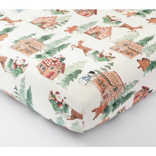 Gingerbread Organic Crib Fitted Sheet