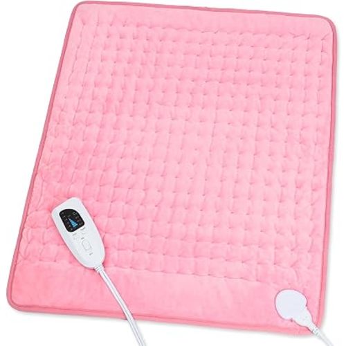 Heating Pad,Electric Heating Pads,Heating Pad for Back,Pink,24x20 Inch