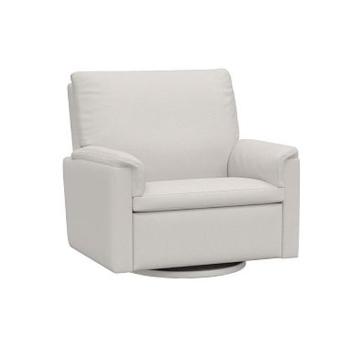 Dream Chair and a Half Stationary Glider Heathered Chenille Pebble