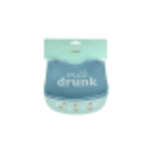 Pearhead Silicone Bib Set of 2, Milk Drunk