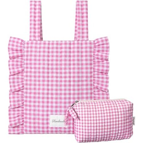 Abbylike Plaid Stroller Bag Stroller Organizer