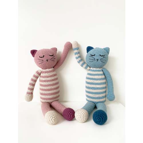 Plush Sleeping Kitten Rattle