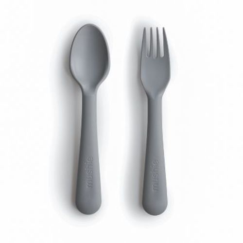 Mushie Dinnerware Fork and Spoon Set